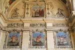 Peintures sur un mur de la Sala Terrena, Palais Wallenstein, Praga, República Checa.
