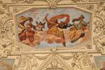 Palais Wallenstein, Sala Terrena, gros plan sur une peinture de la voûte, Praga, República Checa.