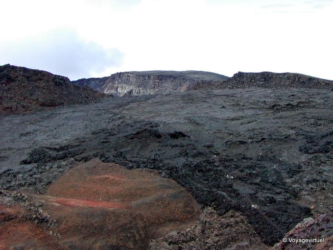La lava del cráter Bory - Isla de la Reunión