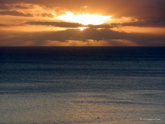 Puesta de sol, St Leu - Isla de la Reunión