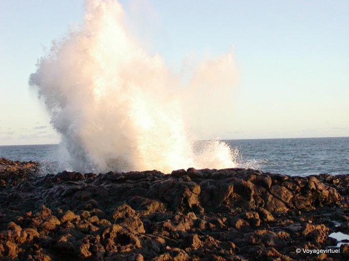 El ventilador ubicado en Pointe au Sel, a Saint-Leu - Isla de la Reunión