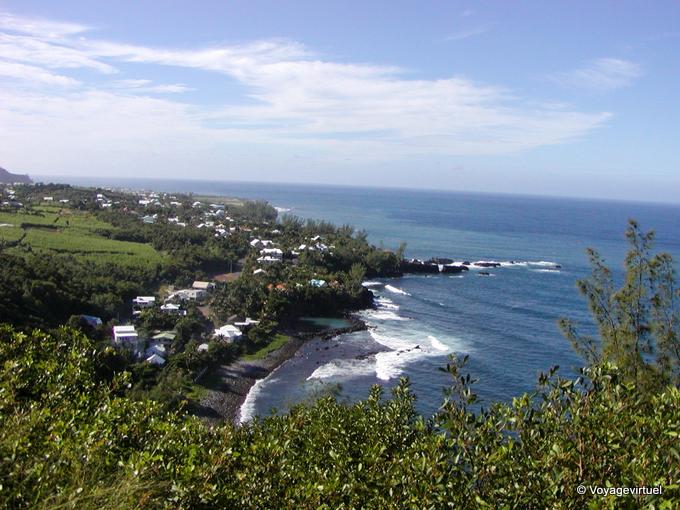 Bajando en la bahía sur de Manapany - Isla de la Reunión