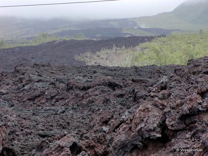 Flujos de lava en el sur de la isla - Isla de la Reunión