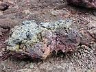 Bloque de colorido plato en Bory, Isla de la Reunión.