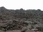 Los meandros de la lava en el cráter Bory, Isla de la Reunión.