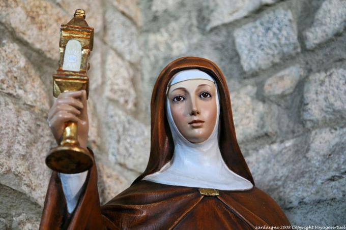 Luogosanto, San Quirico, estatua de la Virgen - Cerdena