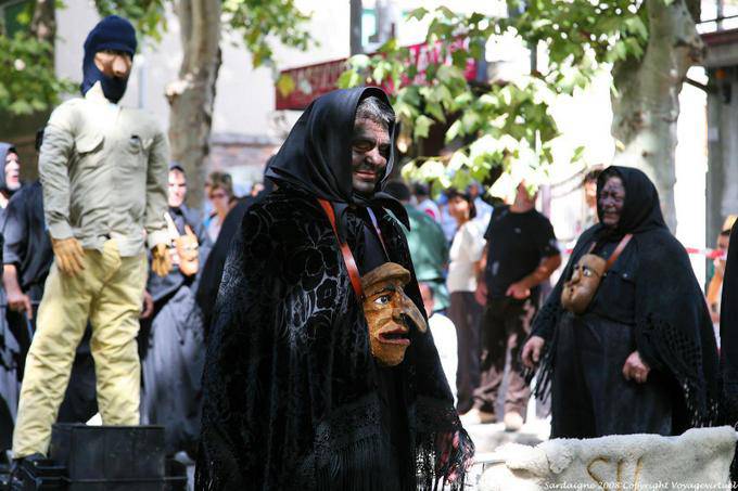 Nuoro, Fiesta del Redentor, sabía Harrasempre Lodinesu, nariz ganchuda - Cerdena