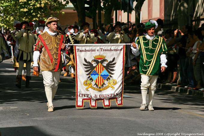 Nuoro, Fiesta del Redentor, Tamburini e trombettieri Oristano - Cerdena