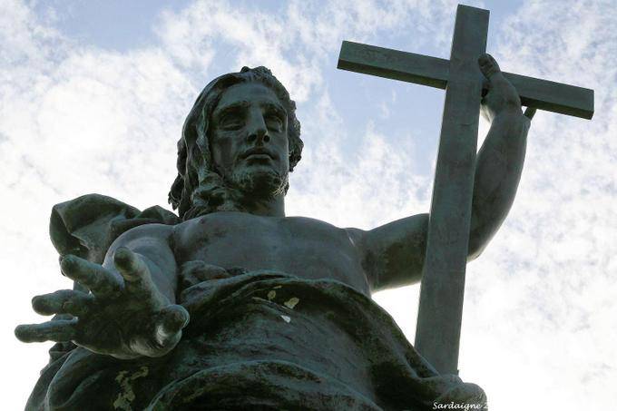 Nuoro, el Redentor de cerca Monte Ortobene - Cerdena