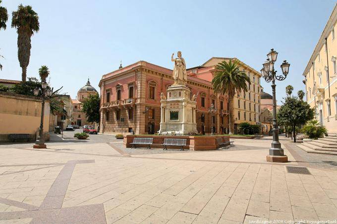 Panorámica Piazza Eleonora, Oristano - Cerdena