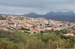 Arzachena, vista de la ciudad, Cerdena.