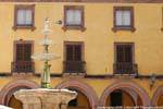 Bosa, Corso Vittorio Emanuele II, Piazza Costituzione, una fuente, Cerdena.