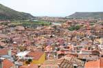 Bosa, el paisaje de Malaspina Fiume Temo, Cerdena.