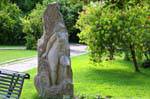 Estatua Chiaramonti en el parque Vacca Giorgio, Cerdena.