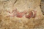 Fordongianus, baños romanos, antiguo pintado caballo, Cerdena.