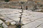 Fordongianus Terme Romane, flujo acuoso, Cerdena.
