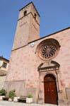 Gavoi, chiese San Gavino, el campanario, Cerdena.