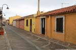 Casas de pescadores en Golfo Aranci, Cerdena.