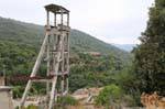 Ingurtosu, Naracauli, vestigios de la lavandería Brassey, desolación industrial, Cerdena.