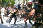 Nuoro, Fiesta del Redentor, Mamutzones Antigos Samugheo choque, Cerdena.