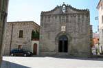 Fachada exterior, Oratorio del Rosario, Plaza San Pedro, Tempio Pausania, Cerdena.