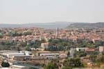 Thiesi, vista panorámica de la ciudad, Cerdena.