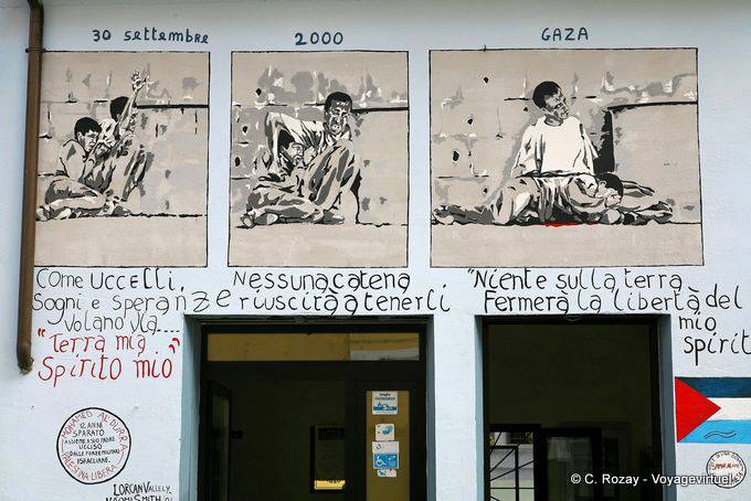 Orgosolo, Gaza, 30 de septiembre de 2000, Murales - Cerdena