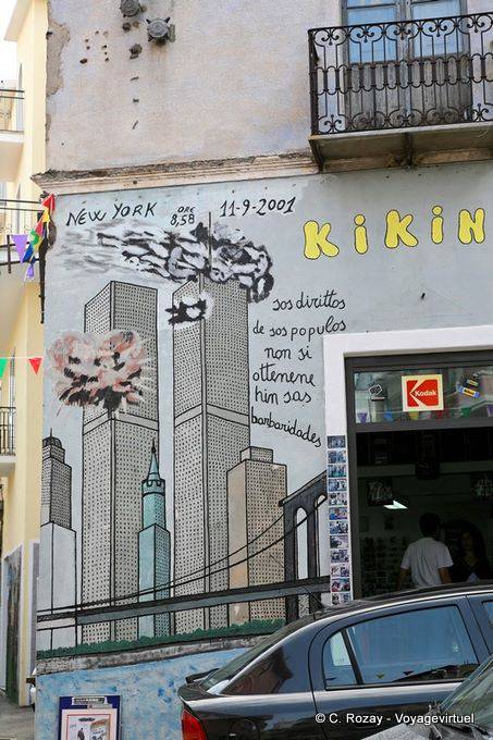 Orgosolo, Nueva York el 11 de septiembre de 2001, Murales - Cerdena