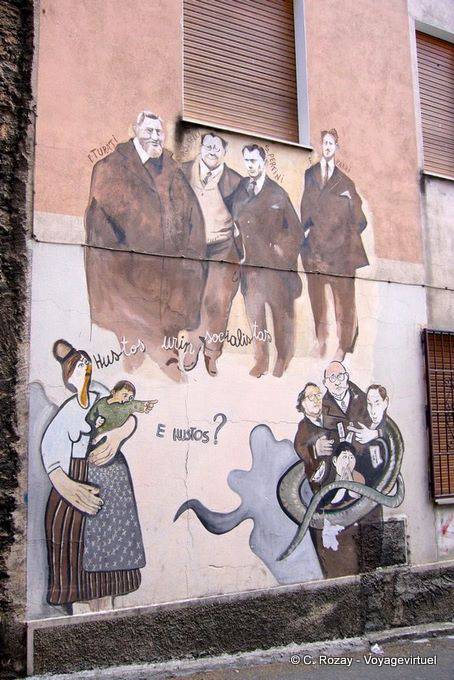 Orgosolo, socialistas, Murales - Cerdena