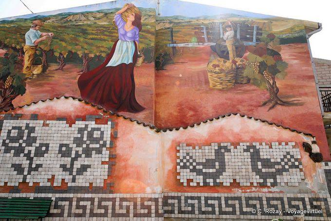 Tinnura, cosecha, fresco y mosaicos - Cerdena