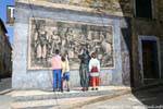 Fonni, mural doble trampantojo, Cerdena.