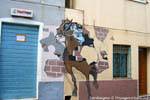 Orgosolo, el piloto romper la pared (Dopo Il Palio), Murales, Cerdena.