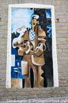 Orgosolo, mural inspirado por Picasso, Cerdena.