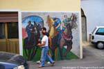 Orgosolo, la carrera de caballos Palio, Murales, Cerdena.