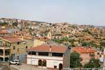 Orgosolo, vista desde la habitación con vistas a la Via Leopardi, Cerdena.
