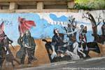 Orgosolo, Solidaridad, mural, Cerdena.