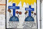 Orgosolo, Varalli homenaje a Claudio y Gianni Zibecchi, Murales, Cerdena.