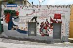 Orgosolo, Carlo Giuliani y un mundo mejor, Via Di Vittorio, Murales, Cerdena.