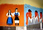 Siniscola, su Sonu su Oche, mural, Cerdena.