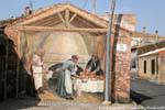 Tinnura, fabricación de pan por las mujeres, Via del panel, Murales, Cerdena.