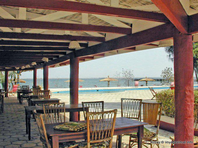 Vista desde la terraza del restaurante del hotel Foundiougne - Senegal