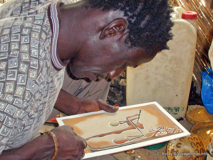 Bieme, artista de arena y color - Senegal