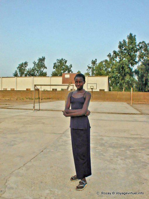 Timideaise en el Foundiougne campo de deportes - Senegal