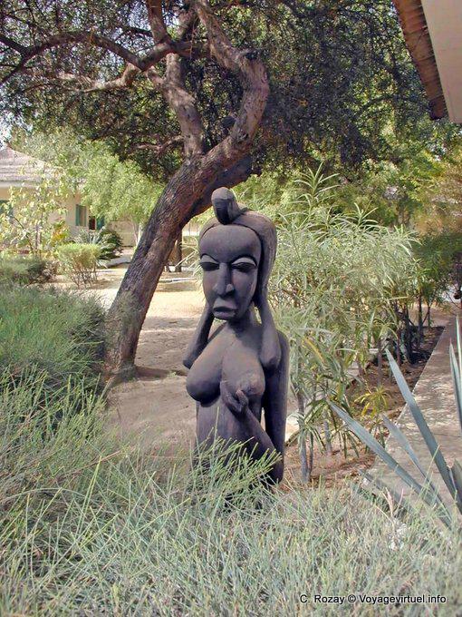 En topless cabeza Wood (escultura) - Senegal