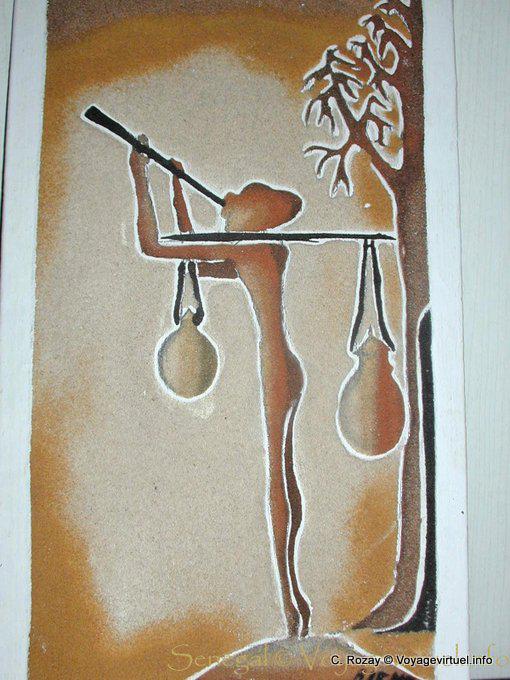 Tabla arena artista Sine-Saloum Bieme - Senegal