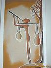 Tabla arena artista Sine-Saloum Bieme, Senegal.