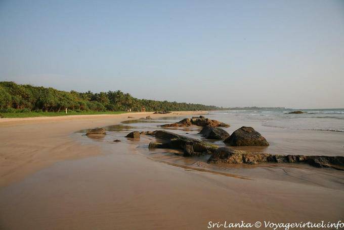 Playa en la desembocadura del río Bentota - Beruwala - Ceilan Sri Lanka