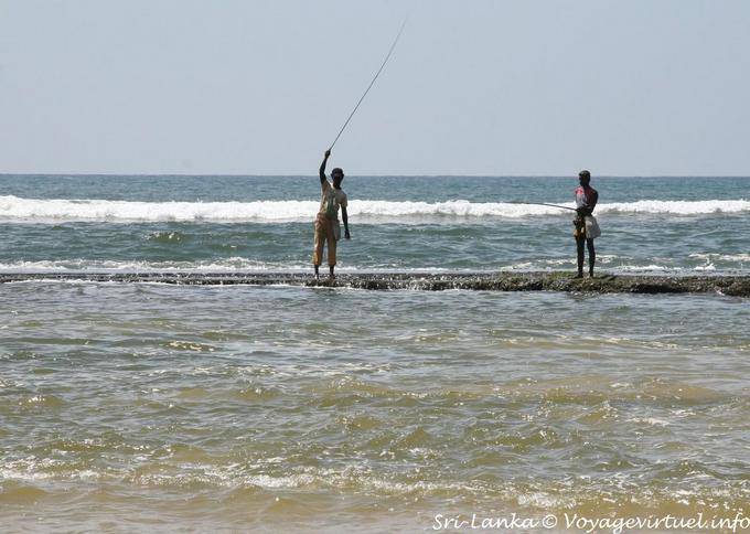 Los pescadores de olas Beruwela - Ceilan Sri Lanka