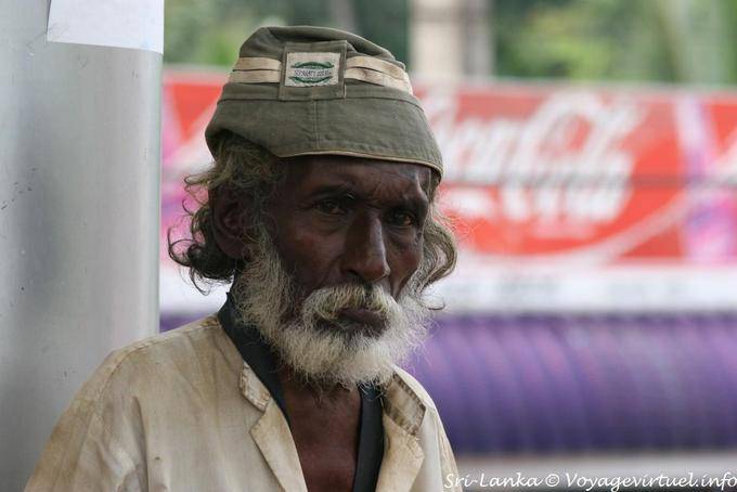 Retrato de un miserable pobre, Kandy - Ceilan Sri Lanka