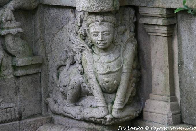 Retener Escultura, Dalada Maligawa, Kandy - Ceilan Sri Lanka